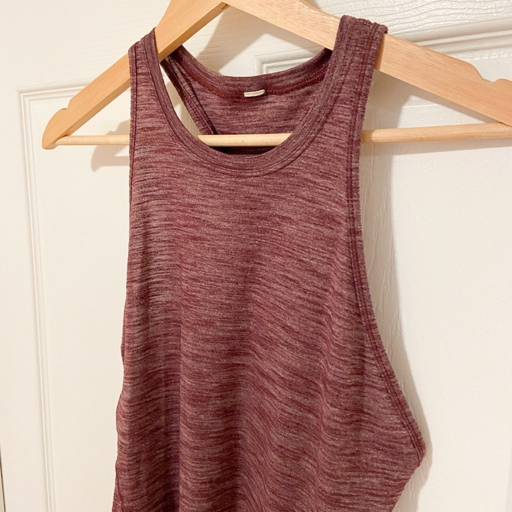 Lululemon &go Everywhere Tank Heathered Bordeaux Drama - Picture 6 of 8